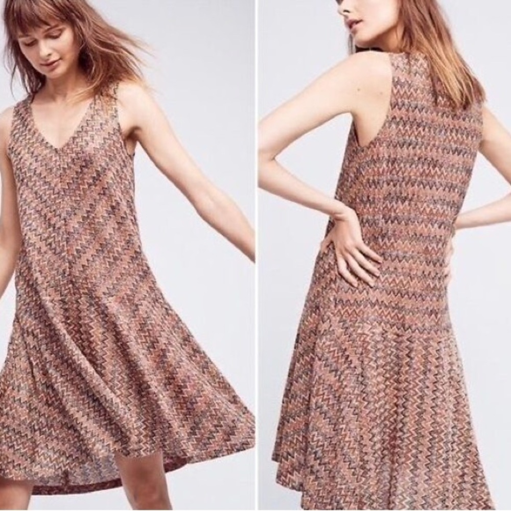 Maeve for Anthropologie West Water Chevron Dress